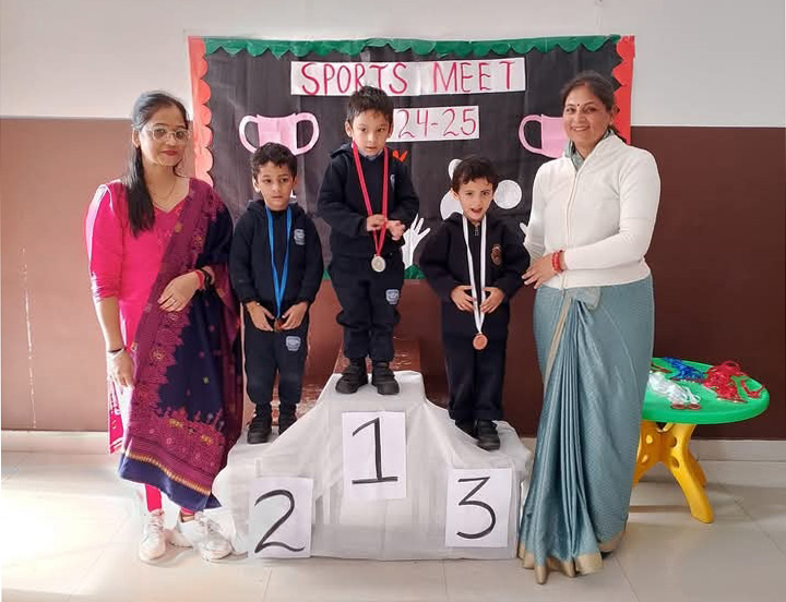 Students engaged in extracurricular activities